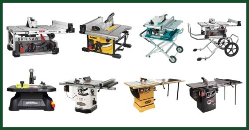 Different Types of Table Saws