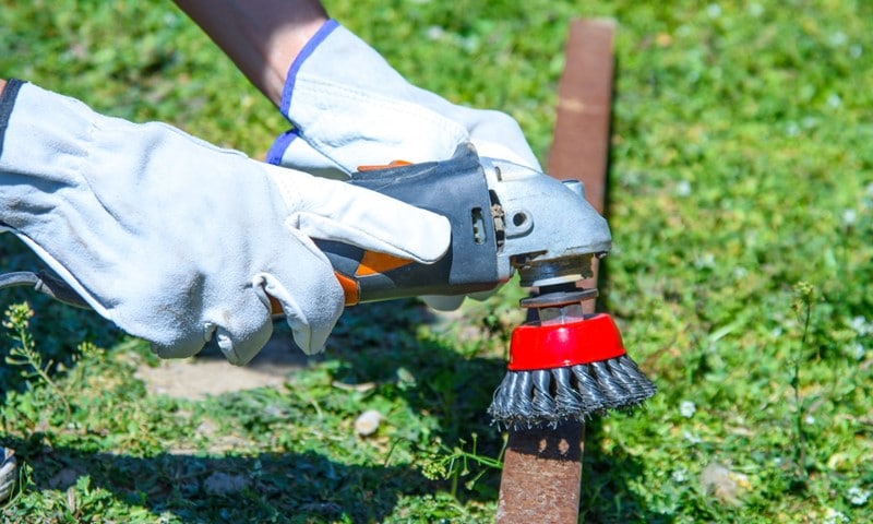 wire brush for drill to remove rust